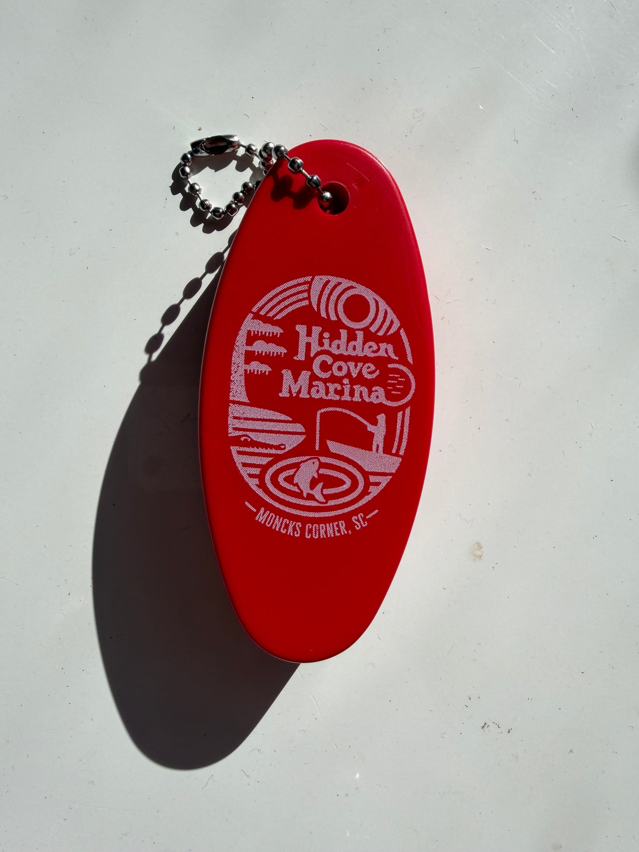 Hidden Cove Marina Keychain