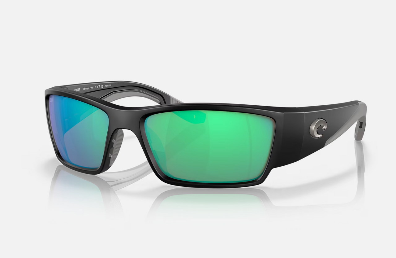 Costa Whitetip PRO Matte Black w/ Green Mirror 580G