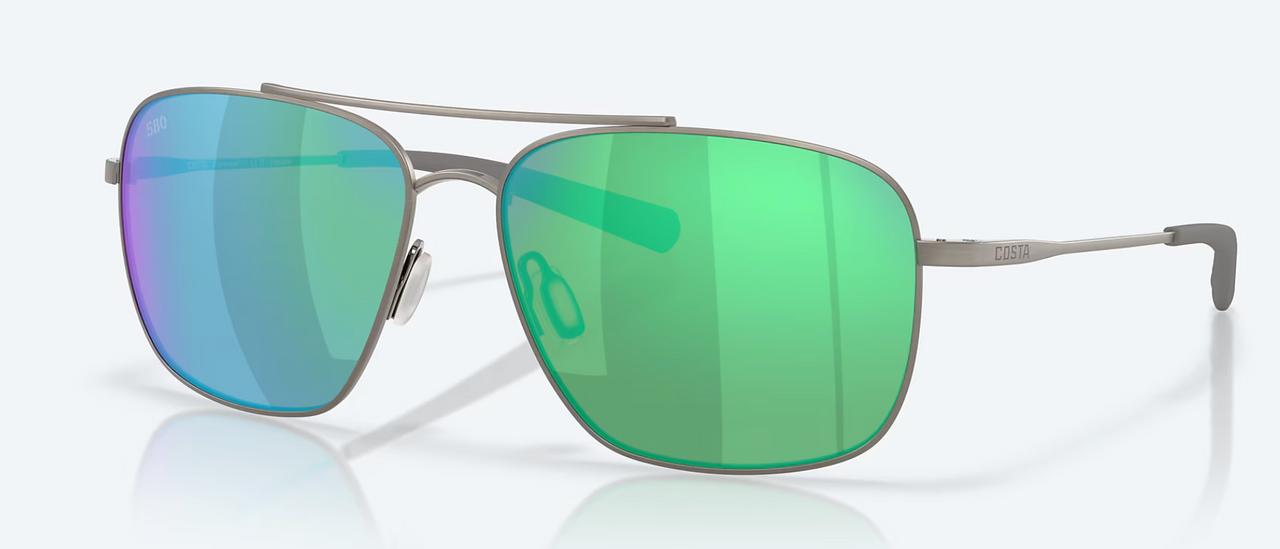 Costa Canaveral – Brushed Gunmetal / Green Mirror 580G
