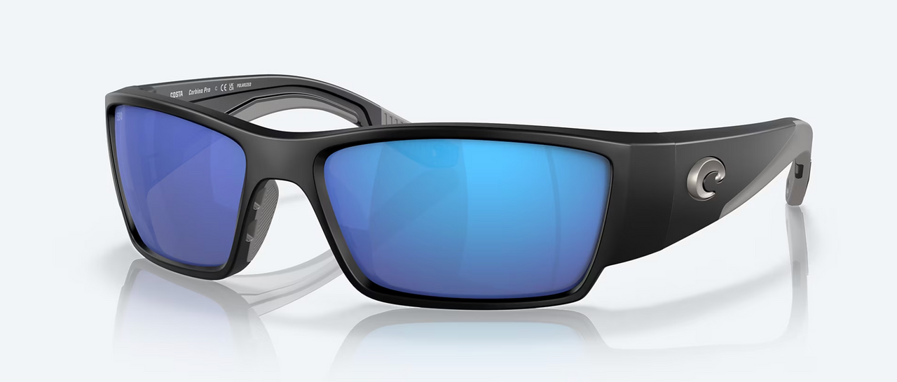 Costa Corbina PRO – Matte Black / Blue Mirror 580G