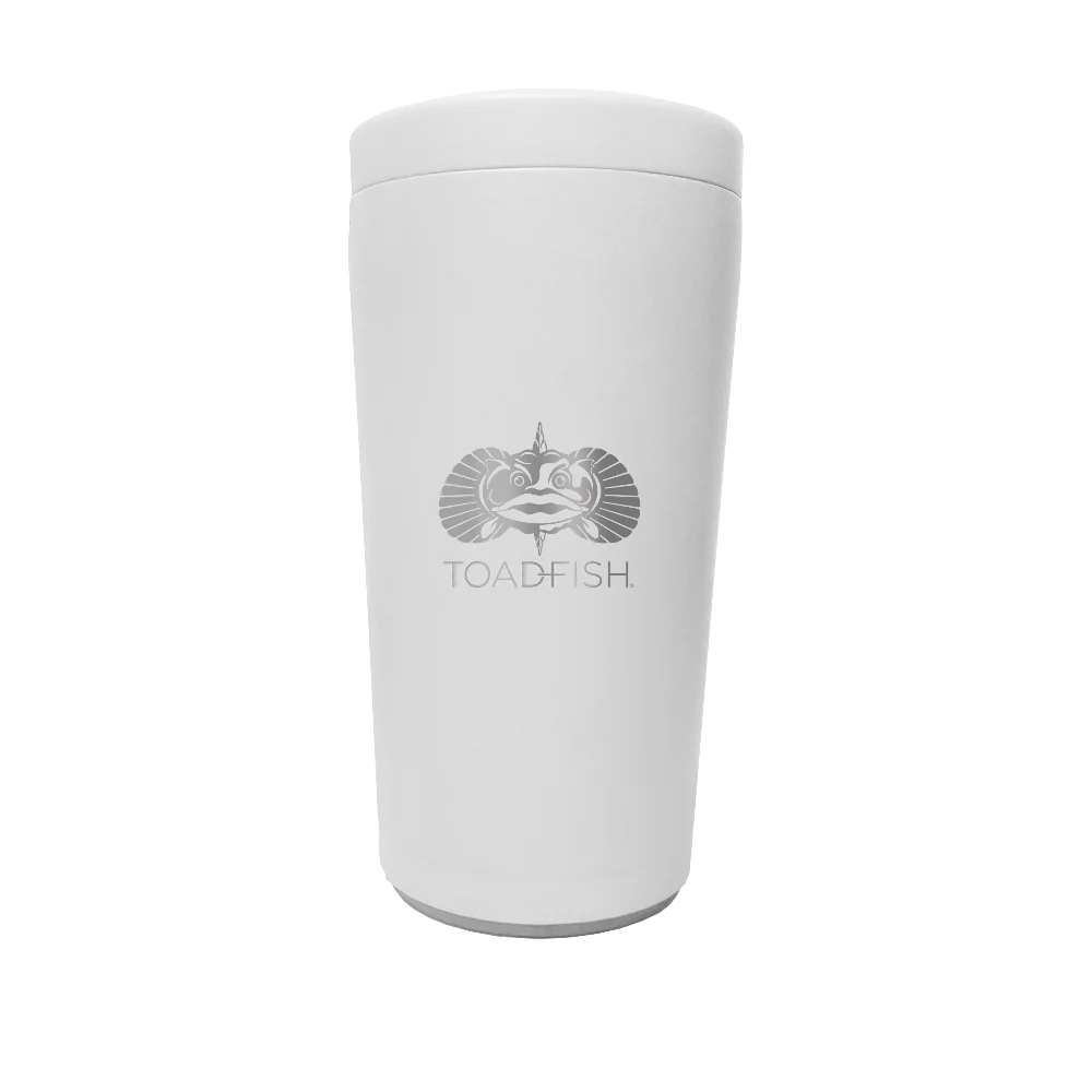 Toadfish Non-Tipping Can Cooler -White